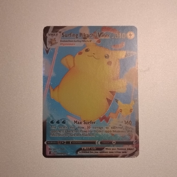 Surfing Pikachu VMAX Pokmon Card